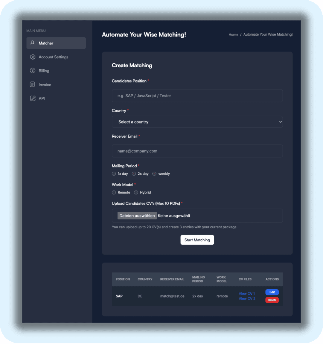 Save Time with AI-Powered Matching